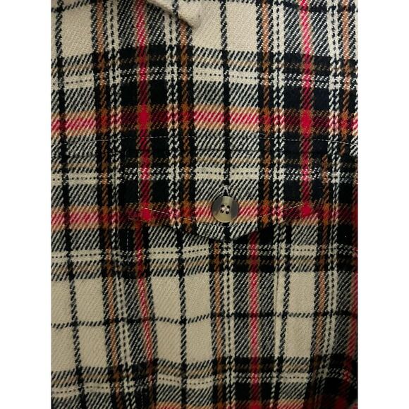 Vintage EXP Express Jean Full Zip Flannel Women's Jacket Shacket Shirt - Medium - Picture 5 of 6